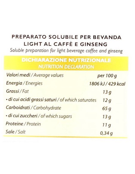 aroma light 30 capsule di gusto - ginseng light senza lattosio - a modo mio: tuttocasashop.live: altro - bazar