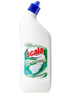 scala wc gel detergente - 750ml - con candeggina - effetto sbiancante: tuttocasashop.live: pulizia e cura della casa