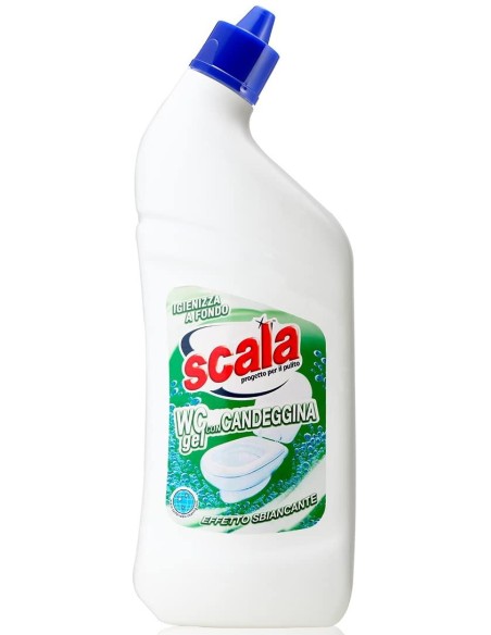 scala wc gel detergente - 750ml - con candeggina - effetto sbiancante: tuttocasashop.live: pulizia e cura della casa