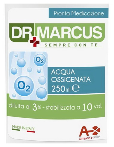 dr marcus acqua ossigenata - 250ml - perossido di idrogeno: tuttocasashop.live: igiene e cura della persona