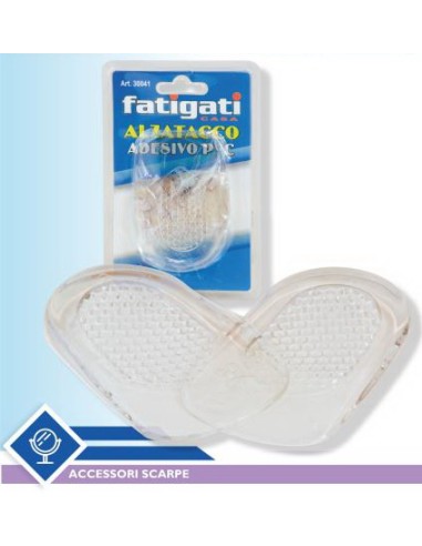 fatigati alzatacco adesivo trasparente in silicone - 2 pezzi: tuttocasashop.live: prodotti per bucato e tessuti