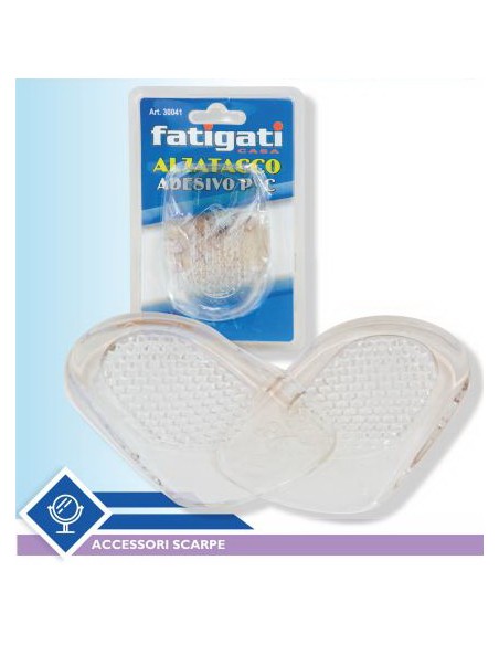 fatigati alzatacco adesivo trasparente in silicone - 2 pezzi: tuttocasashop.live: prodotti per bucato e tessuti