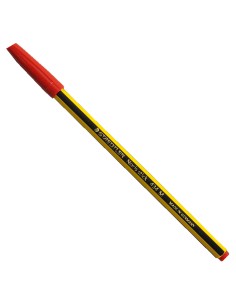 staedtler penna a sfera - scuola - ufficio - inchiostro rosso: tuttocasashop.live: altro - bazar