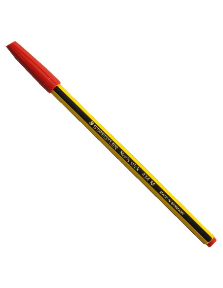 staedtler penna a sfera - scuola - ufficio - inchiostro rosso: tuttocasashop.live: altro - bazar