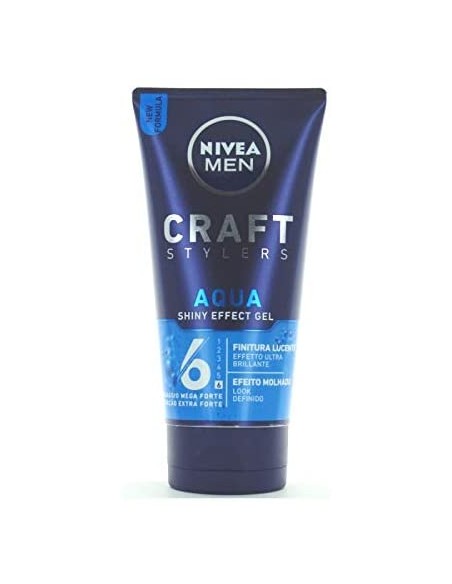 nivea hair gel per capelli tubo 150ml - n.6 - aqua shiny effect - lucente: tuttocasashop.live: igiene e cura della persona