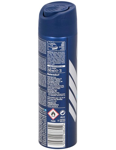 nivea deodorante spray - 150ml - for men - 48h - fresh active - dermo tested: tuttocasashop.live: igiene e cura della persona
