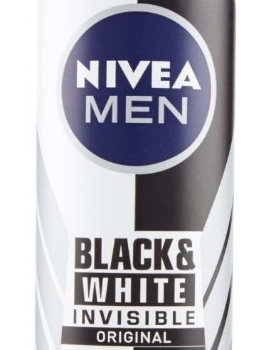 nivea deodorante spray - 150ml - for men - 48h - black&white - non macchia: tuttocasashop.live: igiene e cura della persona