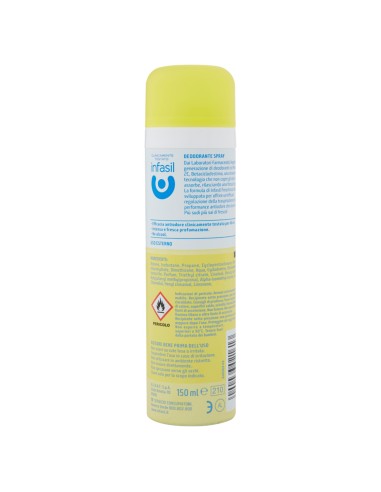 infasil deodorante spray - 150ml - freschezza attiva 48h - 2c: tuttocasashop.live: igiene e cura della persona