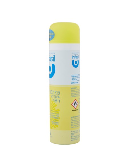 infasil deodorante spray - 150ml - freschezza attiva 48h - 2c: tuttocasashop.live: igiene e cura della persona