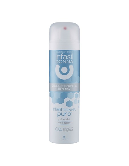 infasil deodorante spray 150ml - donna puro - pelli sensibili nichel tested: tuttocasashop.live: igiene e cura della persona