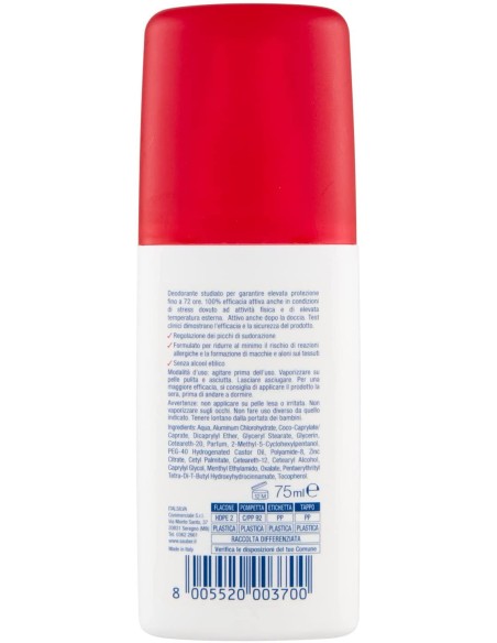 sauber deodorante vapo no-gas 75ml - active: tuttocasashop.live: igiene e cura della persona