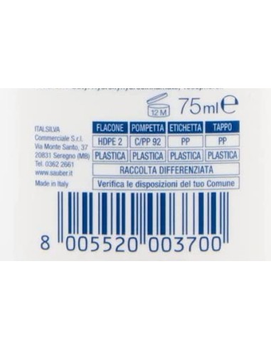 sauber deodorante vapo no-gas 75ml - active: tuttocasashop.live: igiene e cura della persona