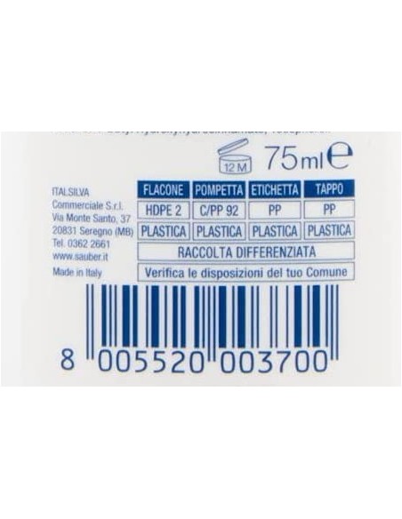 sauber deodorante vapo no-gas 75ml - active: tuttocasashop.live: igiene e cura della persona