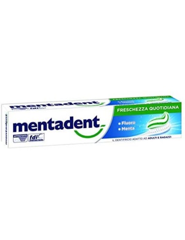mentadent dentifricio - 100ml - freschezza quotidiana - fluoro - menta: tuttocasashop.live: igiene e cura della persona