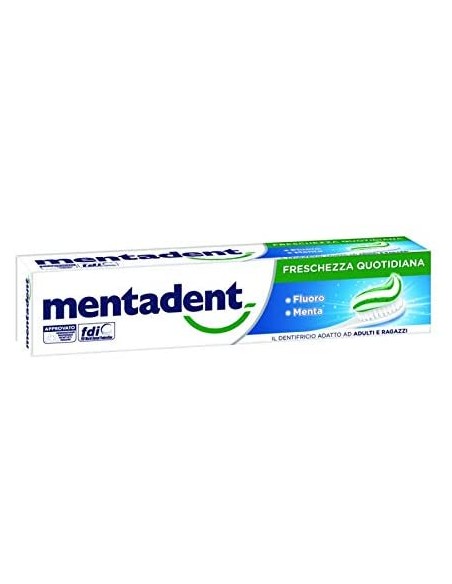 mentadent dentifricio - 100ml - freschezza quotidiana - fluoro - menta: tuttocasashop.live: igiene e cura della persona