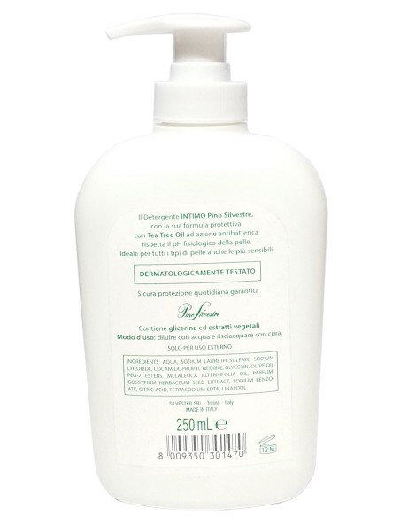 pino silvestre detergente intimo ph5 - 250ml - antibatterico - tea tree oil: tuttocasashop.live: igiene e cura della persona