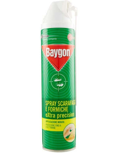 baygon insetticida spray scarafaggi e formiche - 400ml - precision - cannula: tuttocasashop.live: pulizia e cura della casa