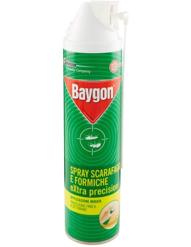 baygon insetticida spray scarafaggi e formiche - 400ml - precision - cannula: tuttocasashop.live: pulizia e cura della casa