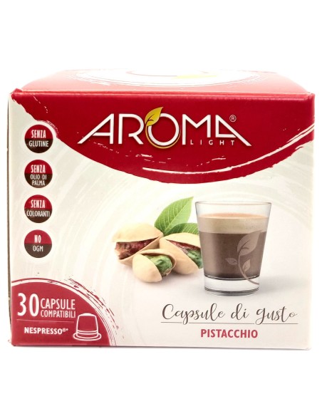 aroma light 30 capsule di gusto - pistacchio - compatibili nespresso: tuttocasashop.live: altro - bazar