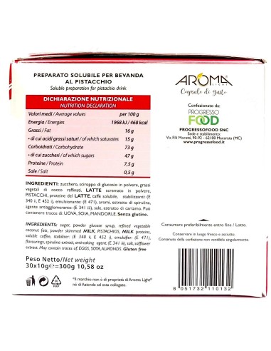 aroma light 30 capsule di gusto - pistacchio - compatibili nespresso: tuttocasashop.live: altro - bazar