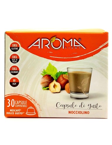 aroma light 30 capsule di gusto - nocciolino - nescafe' dolce gusto: tuttocasashop.live: altro - bazar