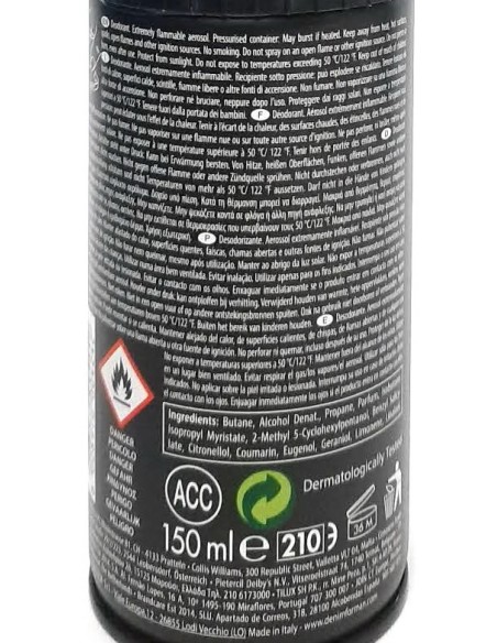 denim deodorante corpo - body spray 150ml - black: tuttocasashop.live: igiene e cura della persona