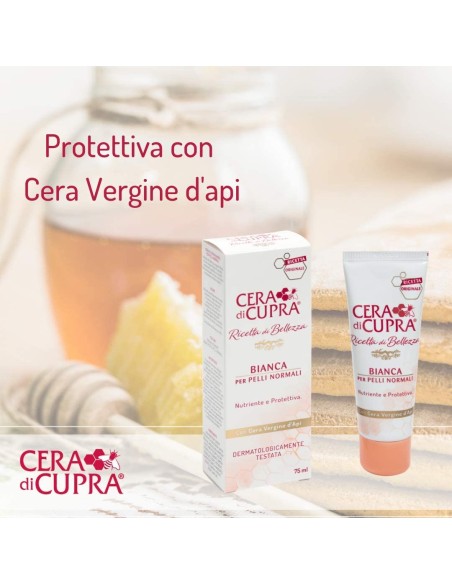 cera di cupra crema viso tubo 75ml - bianca - pelli normali: tuttocasashop.live: igiene e cura della persona