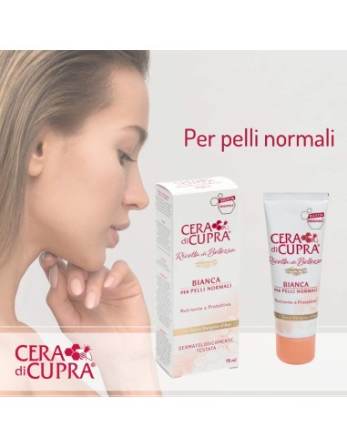 cera di cupra crema viso tubo 75ml - bianca - pelli normali: tuttocasashop.live: igiene e cura della persona
