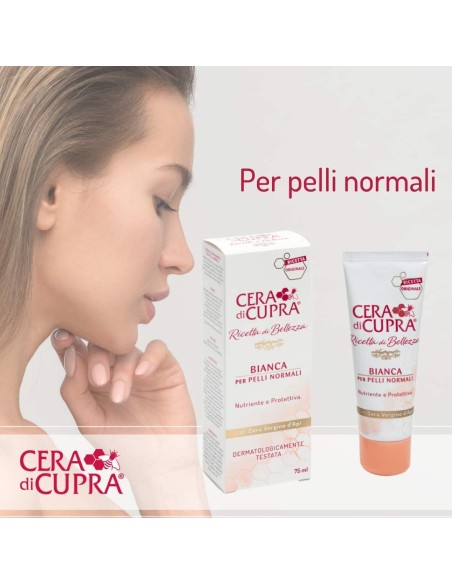 cera di cupra crema viso tubo 75ml - bianca - pelli normali: tuttocasashop.live: igiene e cura della persona