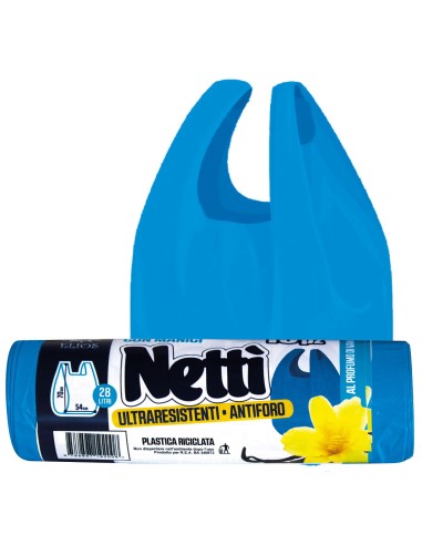 elios netti' 15 sacchi ultraresistenti 28l 52x70cm profumati - vaniglia: tuttocasashop.live: pulizia e cura della casa