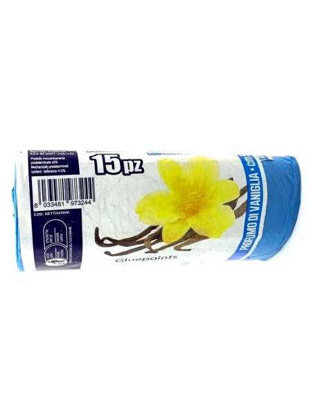 elios netti' 15 sacchi ultraresistenti 28l 52x70cm profumati - vaniglia: tuttocasashop.live: pulizia e cura della casa