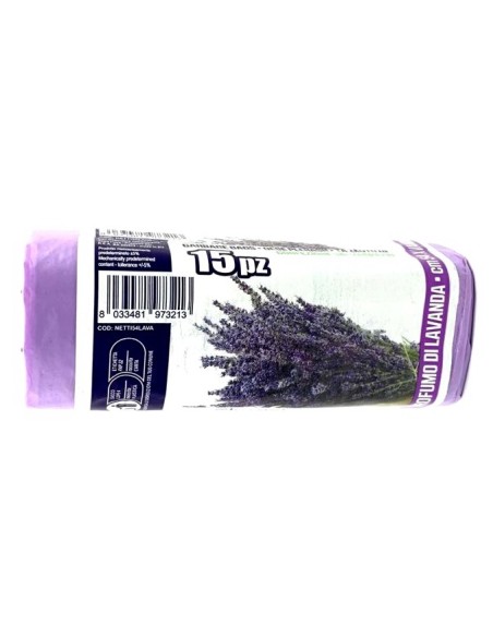 elios netti' 15 sacchi ultraresistenti 28l 52x70cm profumati - lavanda: tuttocasashop.live: pulizia e cura della casa