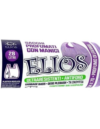 elios netti' 15 sacchi ultraresistenti 28l 52x70cm profumati - lavanda: tuttocasashop.live: pulizia e cura della casa