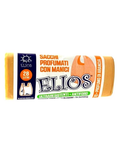 elios netti' 15 sacchi ultraresistenti 28l 52x70cm profumati - arancia: tuttocasashop.live: pulizia e cura della casa