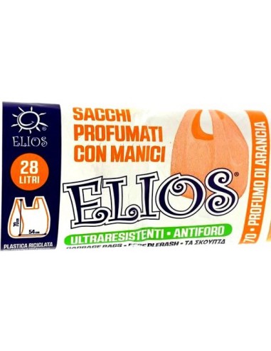 elios netti' 15 sacchi ultraresistenti 28l 52x70cm profumati - arancia: tuttocasashop.live: pulizia e cura della casa