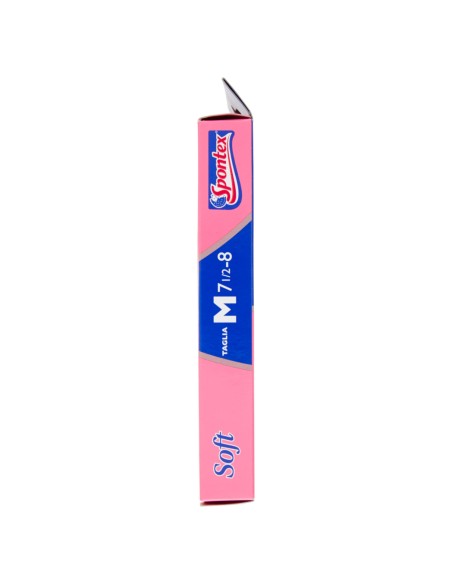 spontex soft guanti gomma felpati - taglia m 7.5 - media: tuttocasashop.live: pulizia e cura della casa