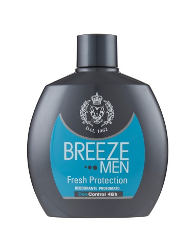 breeze deodorante squeeze no-gas - 100ml - men fresh protection 48h: tuttocasashop.live: igiene e cura della persona
