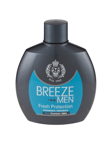 breeze deodorante squeeze no-gas - 100ml - men fresh protection 48h: tuttocasashop.live: igiene e cura della persona