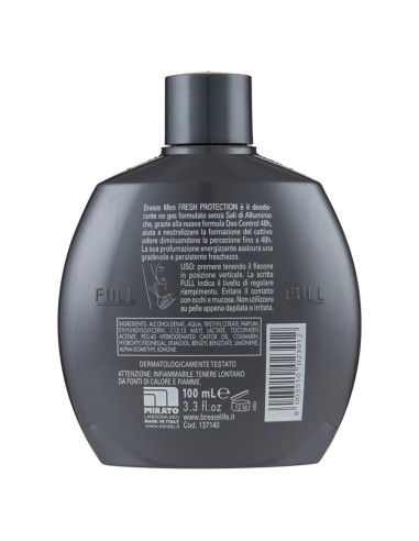breeze deodorante squeeze no-gas - 100ml - men fresh protection 48h: tuttocasashop.live: igiene e cura della persona