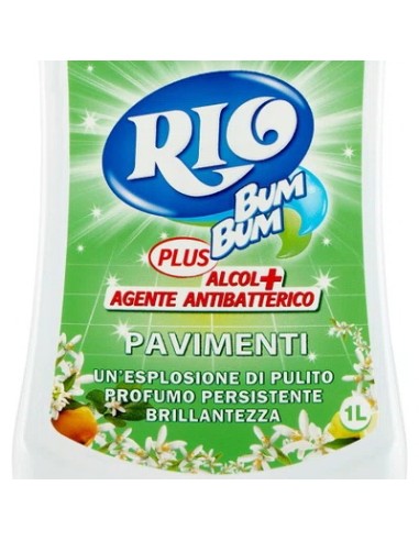 rio bumbum plus+ detergente pavimenti - 1 litro - limone e zagara di sicilia: tuttocasashop.live: pulizia e cura della casa