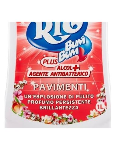 rio bumbum plus+ detergente pavimenti - 1 litro - pesco fiorito: tuttocasashop.live: pulizia e cura della casa