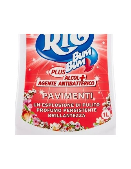 rio bumbum plus+ detergente pavimenti - 1 litro - pesco fiorito: tuttocasashop.live: pulizia e cura della casa