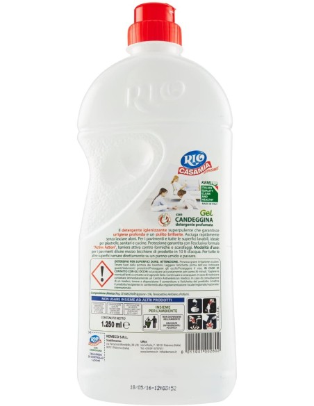rio casamia 1250ml - candeggina gel igienizzante - pavimenti e superfici: tuttocasashop.live: pulizia e cura della casa