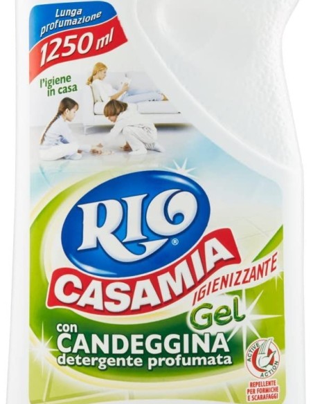 rio casamia 1250ml - candeggina gel igienizzante - pavimenti e superfici: tuttocasashop.live: pulizia e cura della casa