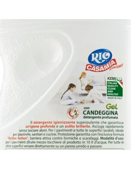 rio casamia 1250ml - candeggina gel igienizzante - pavimenti e superfici: tuttocasashop.live: pulizia e cura della casa