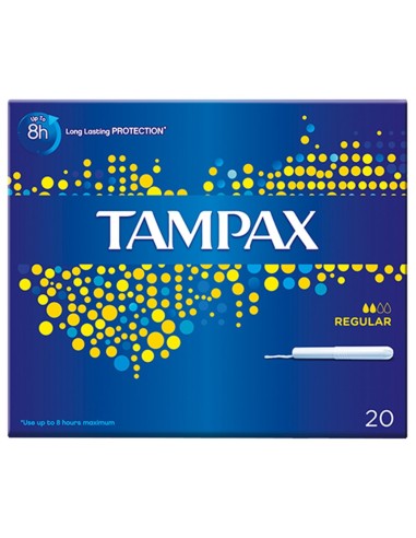 tampax blue box assorbenti igienici interni - 20 pezzi - formato regular: tuttocasashop.live: igiene e cura della persona