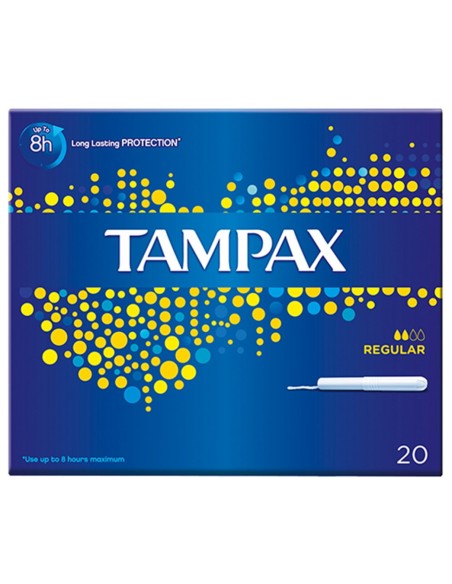 tampax blue box assorbenti igienici interni - 20 pezzi - formato regular: tuttocasashop.live: igiene e cura della persona