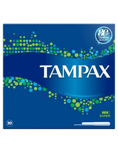 tampax blue box assorbenti igienici interni - 20 pezzi - formato super: tuttocasashop.live: igiene e cura della persona