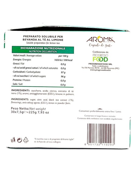 aroma light 30 capsule di gusto - te' al limone - compatibili a modo mio: tuttocasashop.live: altro - bazar