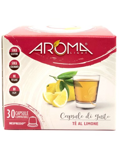 aroma light 30 capsule di gusto - te' al limone - compatibili nespresso: tuttocasashop.live: altro - bazar